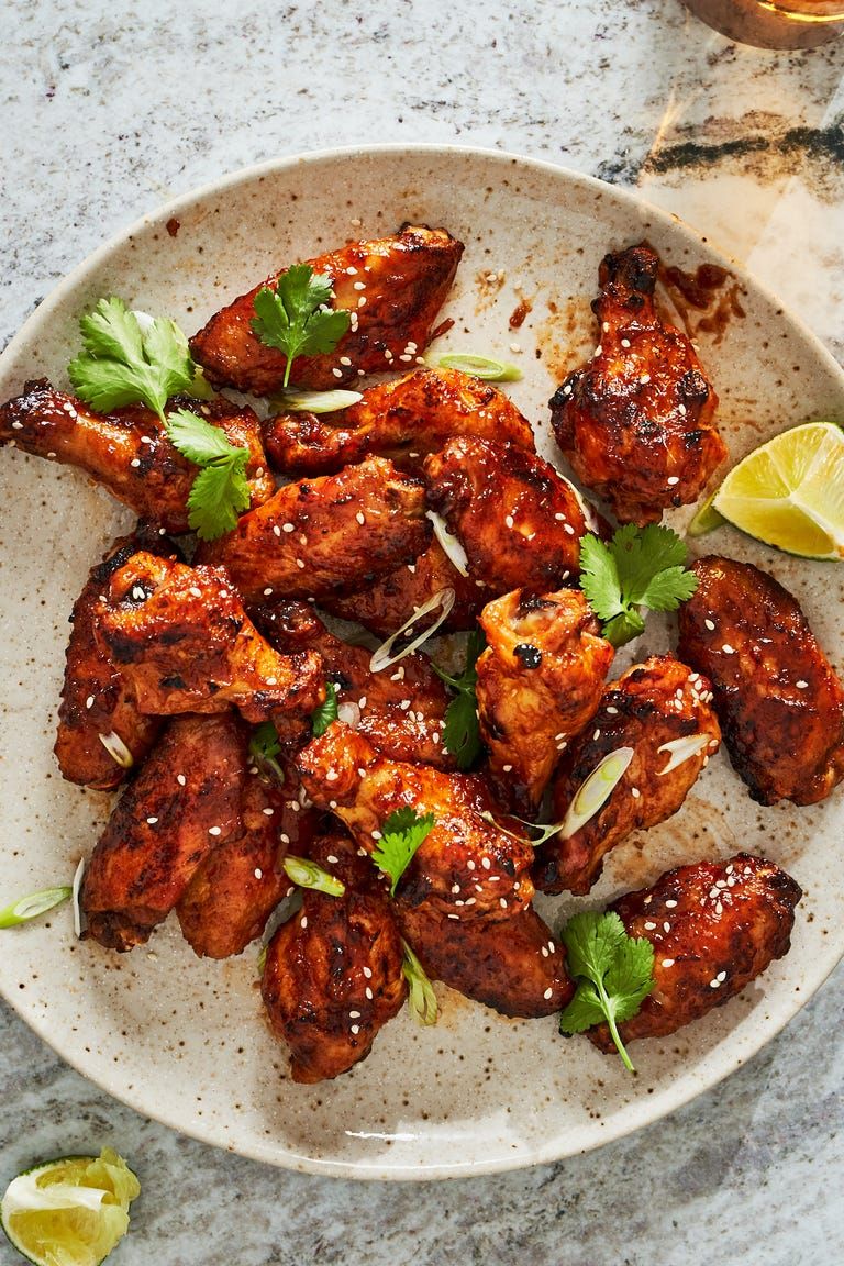 Spicy Apricot Glazed Wings