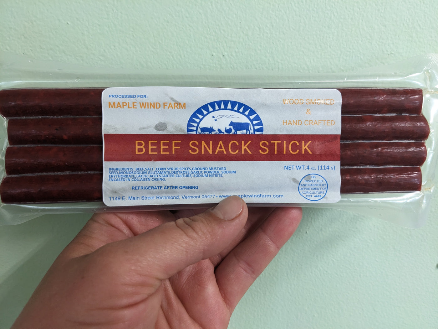 Beef Snack Stick - Maple Wind Farm